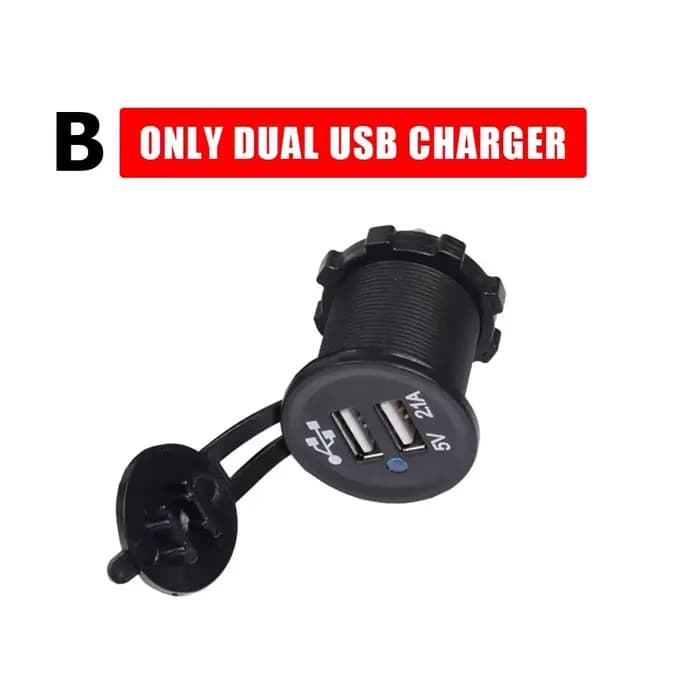 Chargeur rapide USB pour moto, accessoires de téléphone portable, prise adaptateur, citations, touri