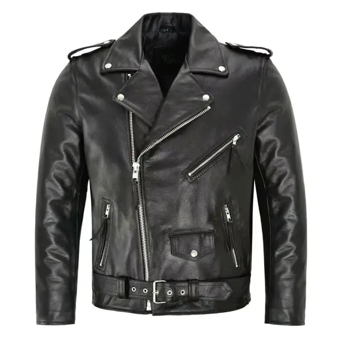 Veste en cuir PU pour hommes, coupe cintrée, col montant, Anti-vent, revers de moto, fermeture éclai