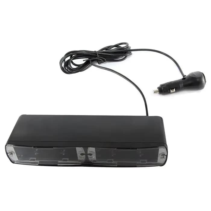Barre lumineuse stroboscopique verte pour pare-brise, 16LED, tableau de bord, voyant de danger d'urg