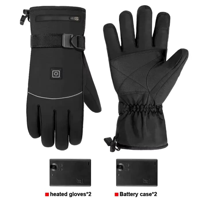 Gants thermiques de moto imperméables et rechargeables, gants chauffants chauds, gants de moto métro
