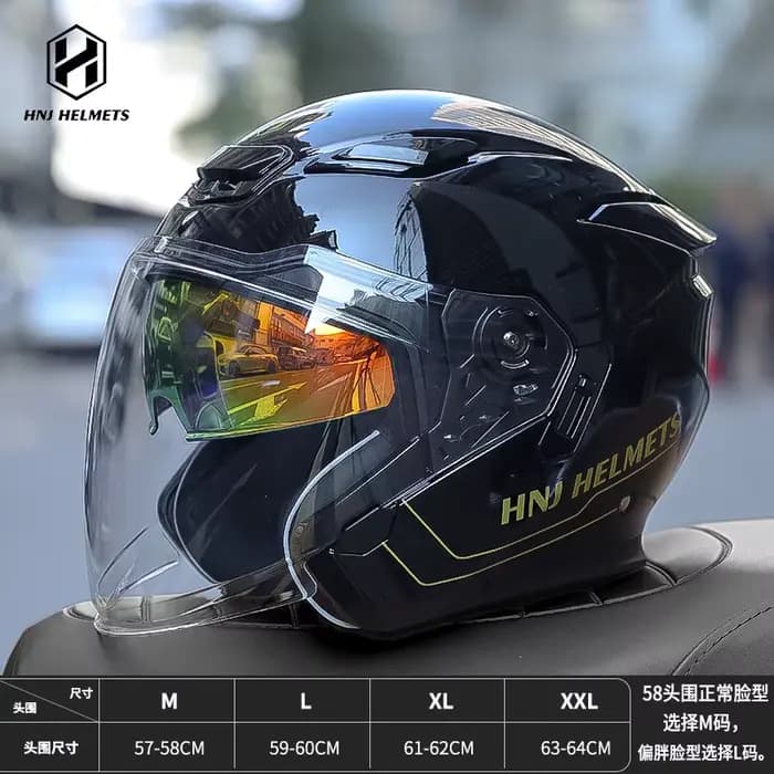 Demi-Casque de Moto Électrique pour Homme, Accessoire de Sécurité, Certification, Été, 3/4
