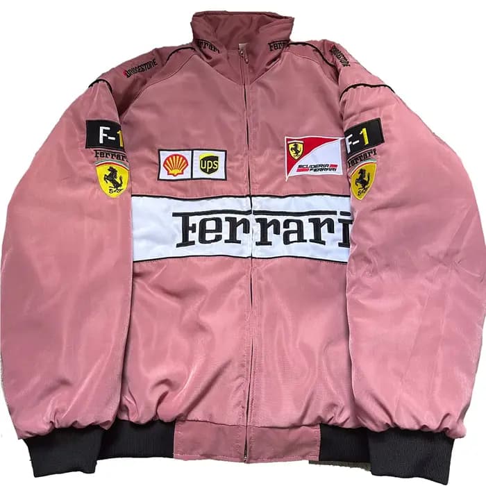 Nouveau costume de course F1 mode brodé moto voiture équitation épaissir veste coton costume veste d
