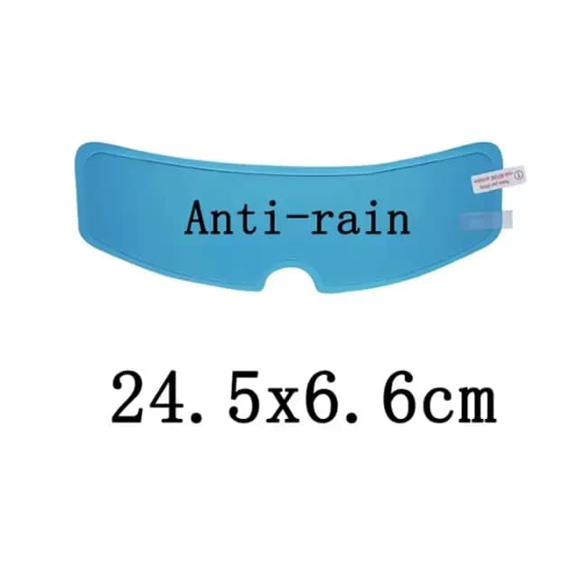 Film transparent Anti-pluie/Anti-buée pour casque de Moto, lentille de casque, autocollant de revête