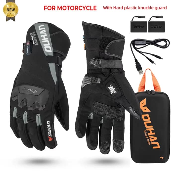 Gants d'hiver chauffants pour Moto, gants chauffants chauds, imperméables, rechargeables, thermiques