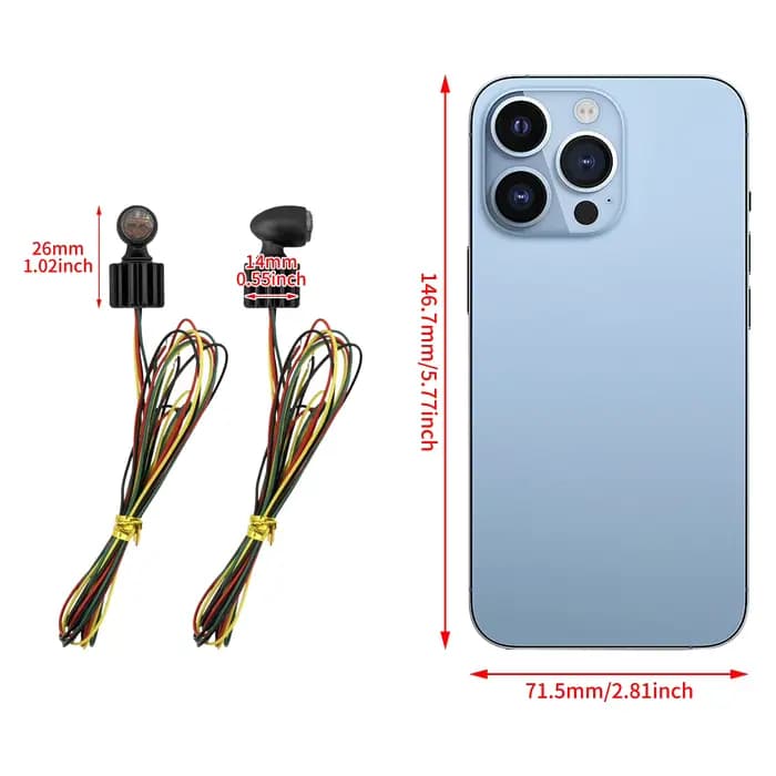 Mini clignotant LED universel pour motos, feu avant et arrière pour Harley Sportster 883 1200 Tourin