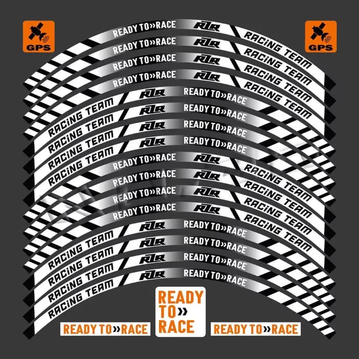 Autocollant réfléchissant à rayures pour jante de moto KTM Duke 390/690/790/890/1290, bande de 17 po