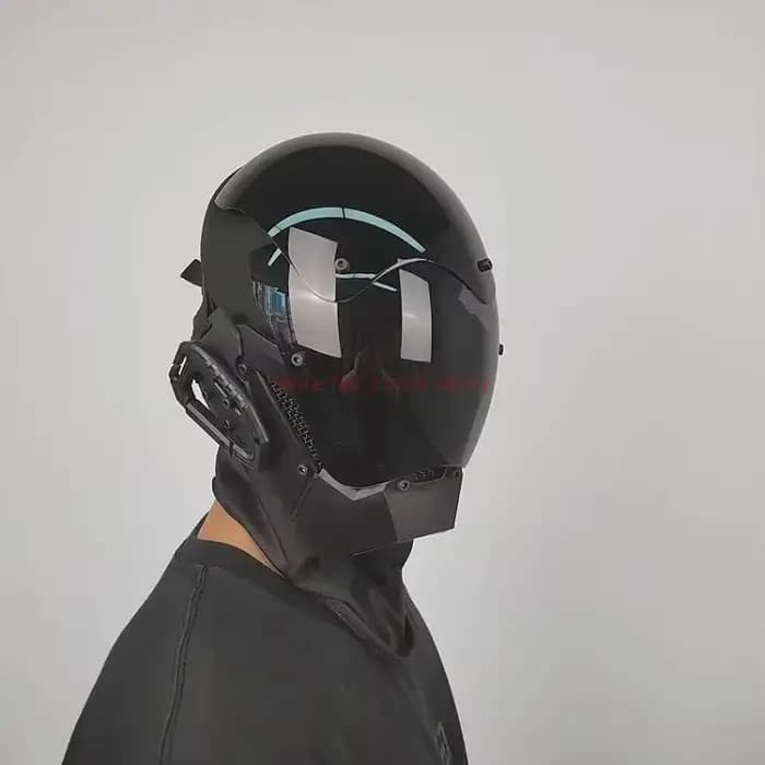 Casque Cyberpunk masque Shinobi Robot masque de samouraï Cosplay Techwear Cyber Punk casque de haute