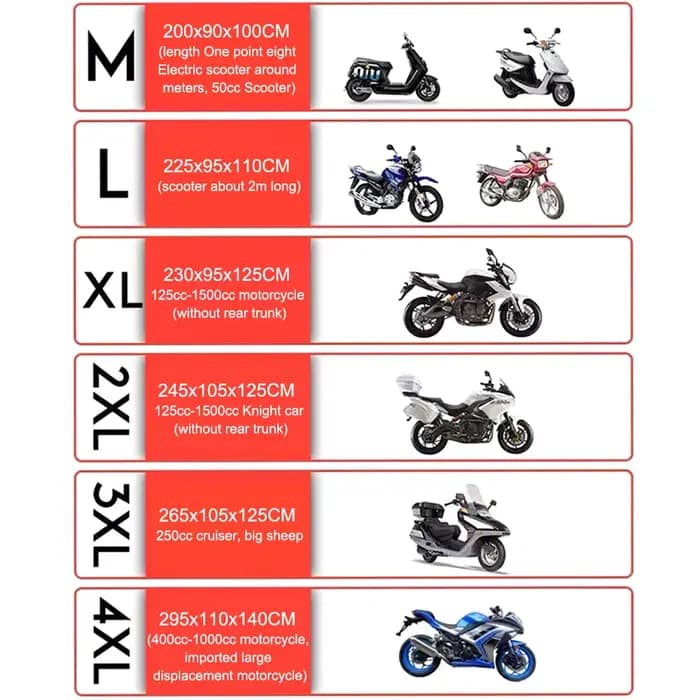 Housse de moto universelle toutes saisons, imperméable, Protection extérieure contre les débris de p