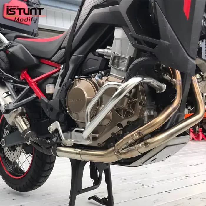 Pot d'échappement Slip-On pour Honda CRF1100 CRF1100L Africa Twin 2020 2021 - 2025, tube intermédiai