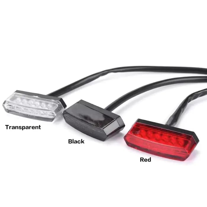 STONEGO 12V moto frein arrière LED feu Stop arrière lampe pour plaque d'immatriculation arrière lumi