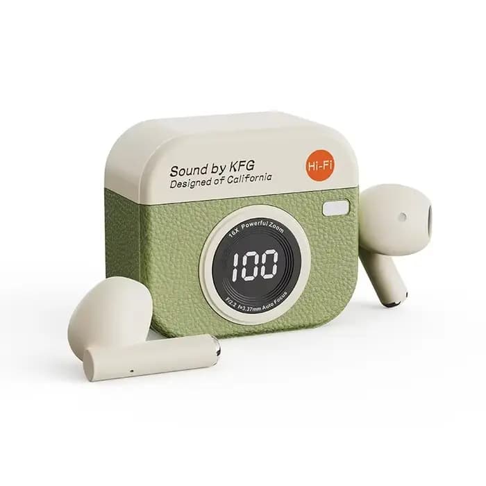 Casque sans fil Bluetooth 5.3 avec affichage numérique LED, autonomie de 24 heures, casque de jeu Hi