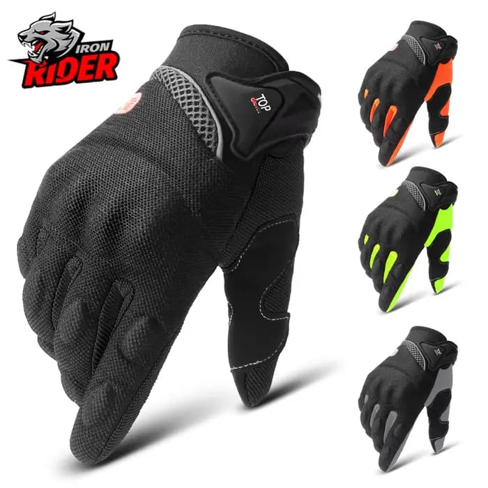 Gants de Moto Moto écran tactile respirant alimenté Moto course équitation vélo gants de protection 