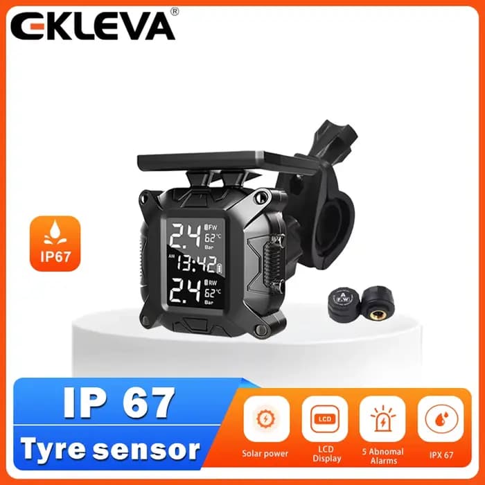 EKLEVA Moto TPMS Moto système de surveillance de la pression des pneus pour Moto Moto Scooter TMPS c