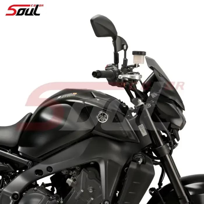 Visière de pare-brise de Sport pour moto, noire, compatible avec YAMAHA MT-09 2021 2022 2023 MT09 SP