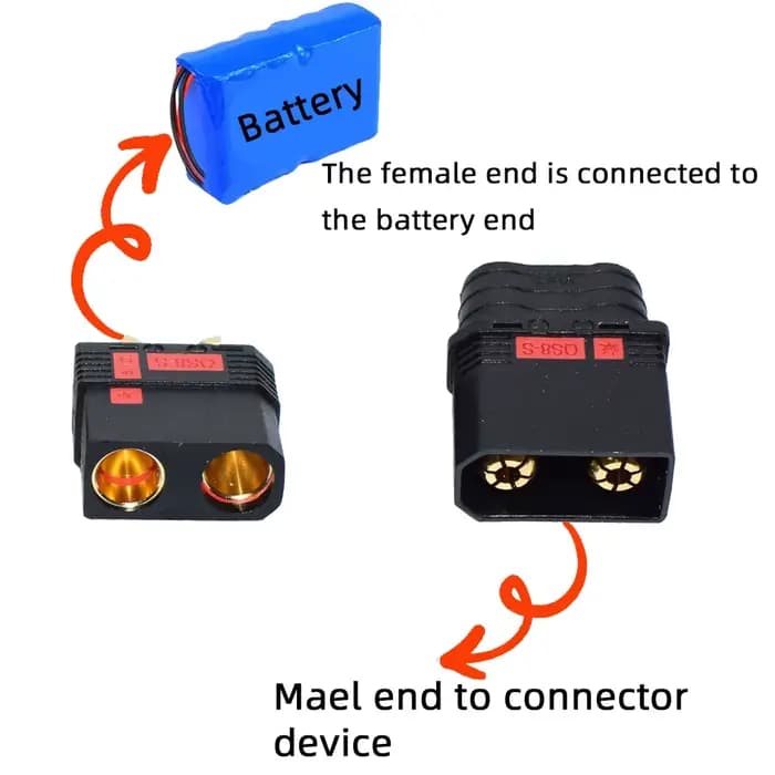QS8 QS8-S rapDuty connecteur de batterie Anti-étincelle connecteur d'or grande prise de puissance po