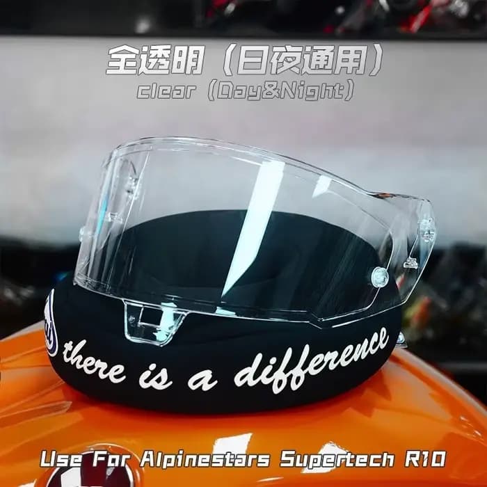 Visière de casque pour Alpinestars Supertech R10, lentille solaire, bouclier en verre, pare-brise de