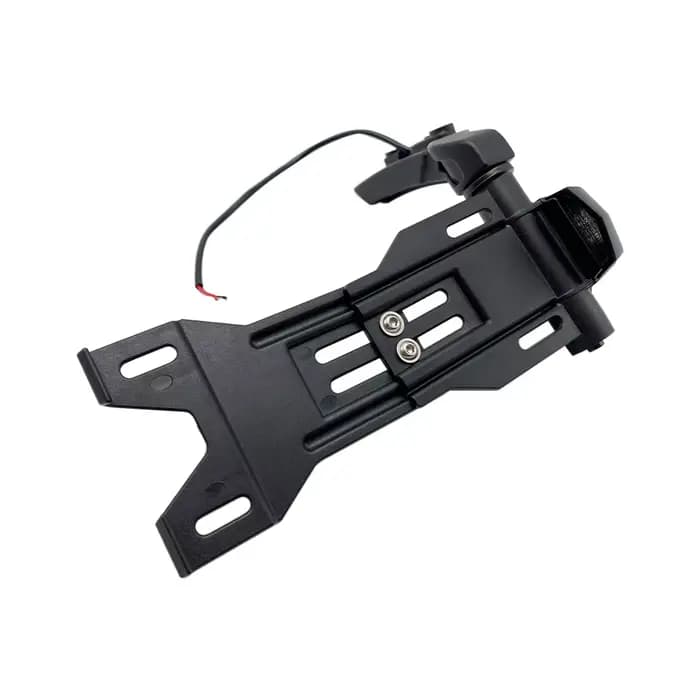 Kit de relocalisation de plaque d'immatriculation latérale avec support d'affichage LED adapté pour 