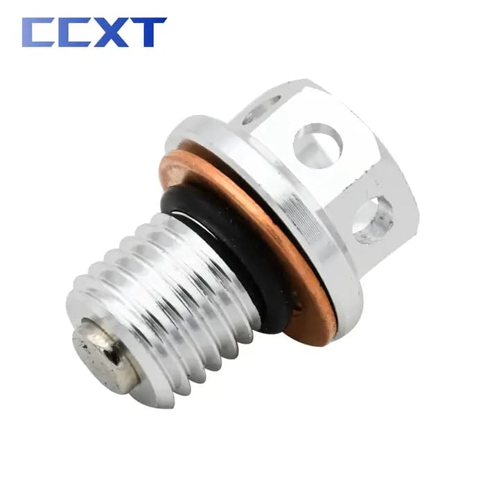 Boulon de bouchon de vidange d'huile magnétique pour moto, vélo de rue Kwasaki NINAlban250, 300, 400