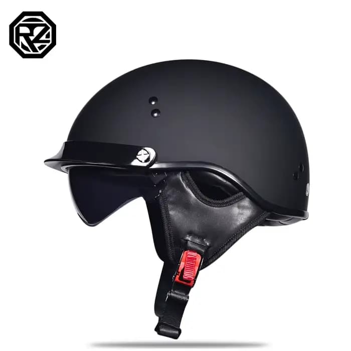 Casque de moto classique allemand rétro, demi-casque, certification DOT, puzzles, visières HD