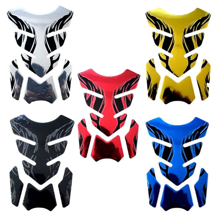 Autocollant de moto en arête de poisson 3D, couvercle de protection d'huile pour réservoir Vstrom 65