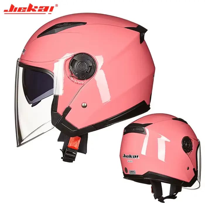JEIKAI – Casque de moto avec double objectif, unisexe, véritable, pour scooter