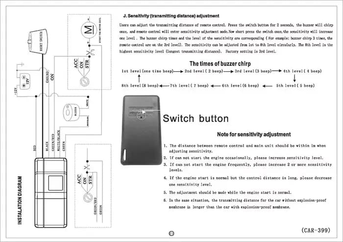 Antivol de moteur sans fil 2.4G, dispositif universel Portable, dispositif antivol pour voiture, ala