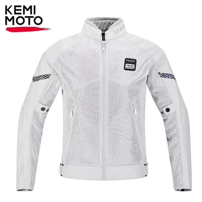 Veste d'équitation pour moto, veste d'été respirante pour motocycliste, course en plein air, maille 