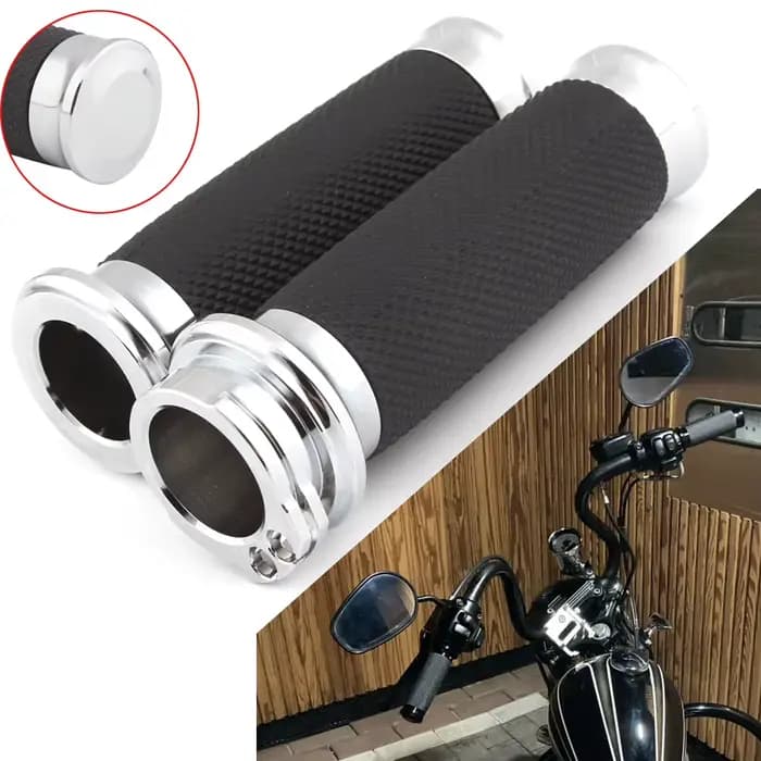 Poignées de guidon de moto en aluminium, 2 pièces, pour Harley Touring Dyna Softail Honda Yamaha Suz