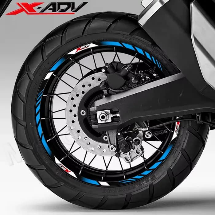 Autocollant de roue de moto 17 "15", autocollant de jante, bande à rayures, accessoires étanches pou