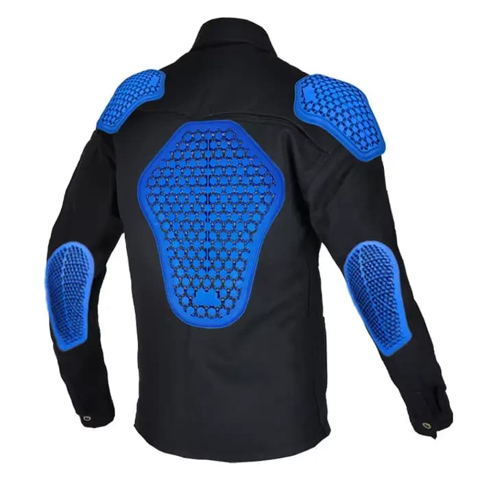 Veste de moto rétro pour homme, chemise décontractée anti-chute, combinaison de moto avec 5 protecti