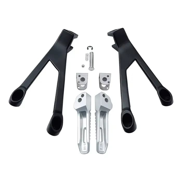 Repose-pieds arrière chromés noirs pour moto, pédale, repose-pieds, BMW M1000RR 2020-2022, S1000RR 2