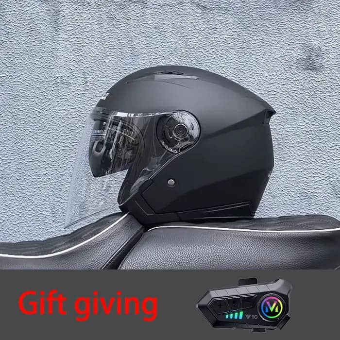 Casque de moto de haute qualité, pédale, demi-casque de moto, cascos para motos, associé à des écout