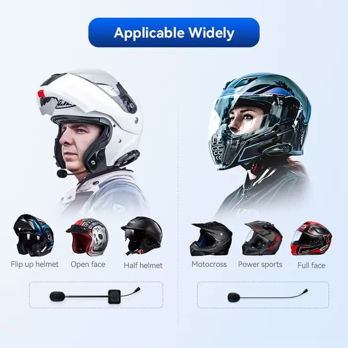 LEXIN-G2 moto Interphone casque et Clip accessoires pour casque complet/demi Interphone prise casque