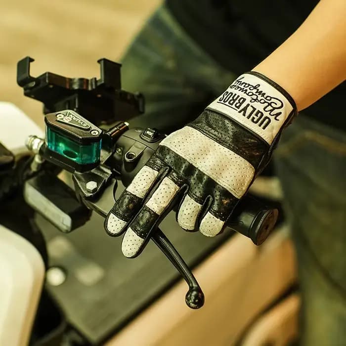 Uglybros gants de Moto en cuir véritable de chèvre unisexe printemps automne gant d'équitation de Mo