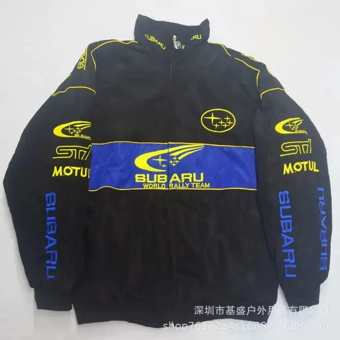 Combinaison de course brodée Subaru F1 sport, veste de cyclisme en plein air à manches longues, vest