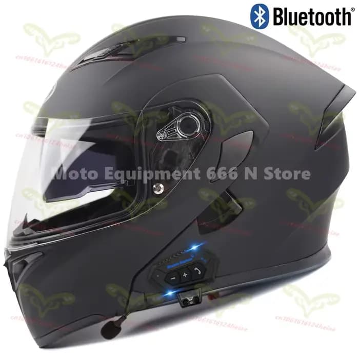 Casque de moto étanche approuvé par le DOT pour hommes et femmes, casque d'équitation Bluetooth, dou