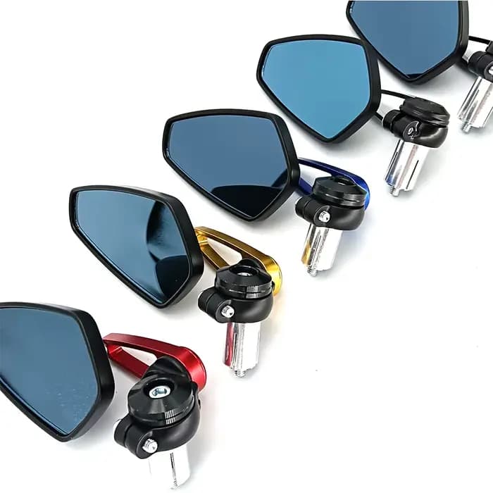 Rétroviseurs de moto CNC, verre transparent universel, extrémité de barre de scooter, rétroviseur de