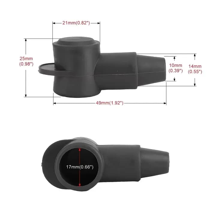 Couvercles de bornes de batterie positifs et négatifs, 10/6 pièces, isolation de batterie de voiture