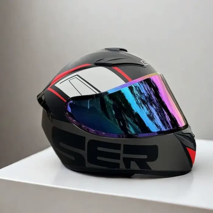 Casque de moto complet 3c pour hommes et femmes, beau casque de sécurité personnalisé, pare-brise d'