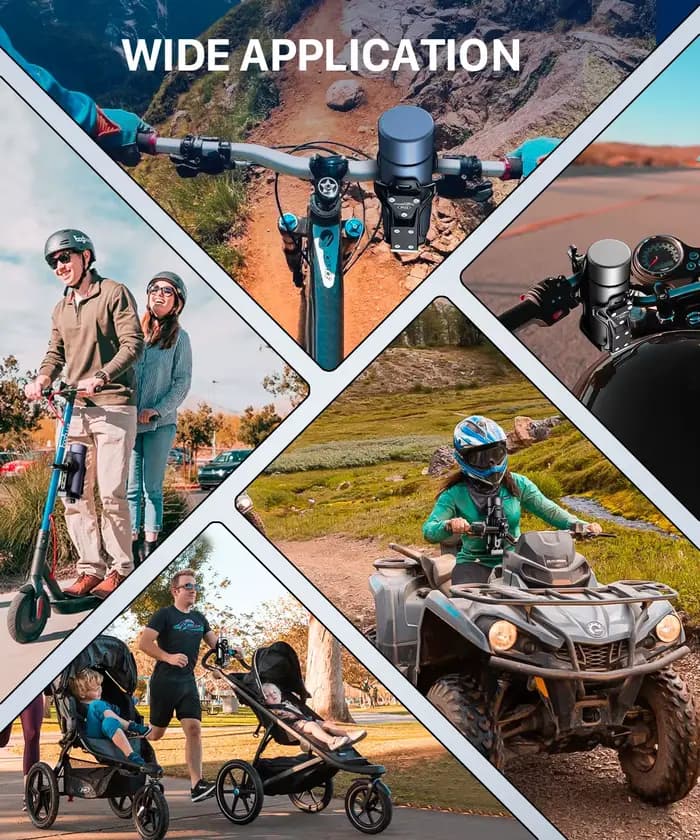 Fodsports porte-gobelet moto amélioré ATV porte-gobelet d'eau porte-bouteille de vélo 360 °   Fourni
