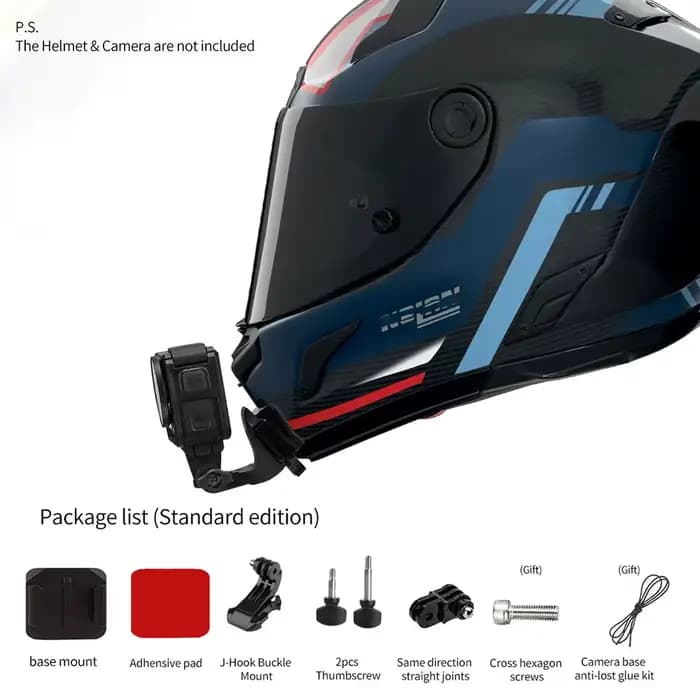 Support de mentonnière pour casque Nolan X-804 RS compatible avec les caméras GoPro Hero 13 12 11 10