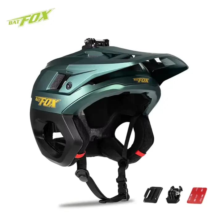 BATFOX 3/4 casque de vélo vtt demi-visage casque de VTT Protection des oreilles sport cyclisme cours