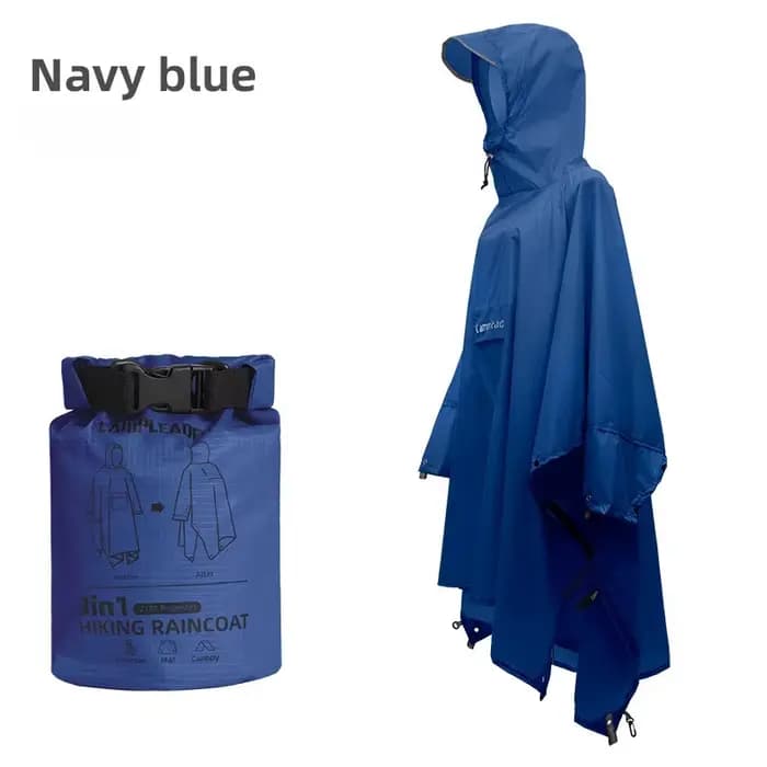Combinaison de pluie imperméable améliorée, veste et pantalon à capuche pour la randonnée, le campin