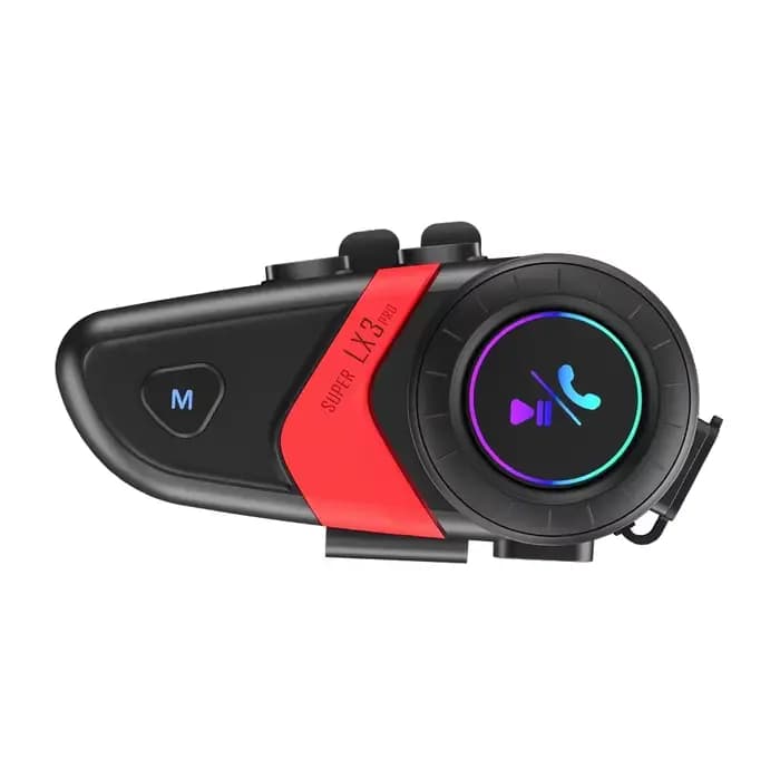 Casque de moto avec interphone, écouteurs BT5.1 Qualcomm, étanche IPX7, batterie 1200mAh, haut-parle
