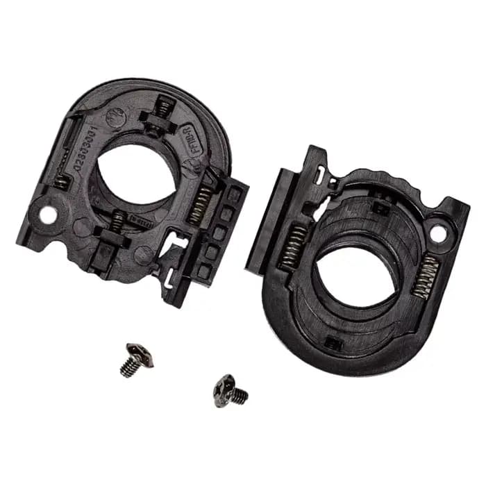 Base de protection pour visière de casque, 2 pièces, pièces de réparation professionnelles, gauche e