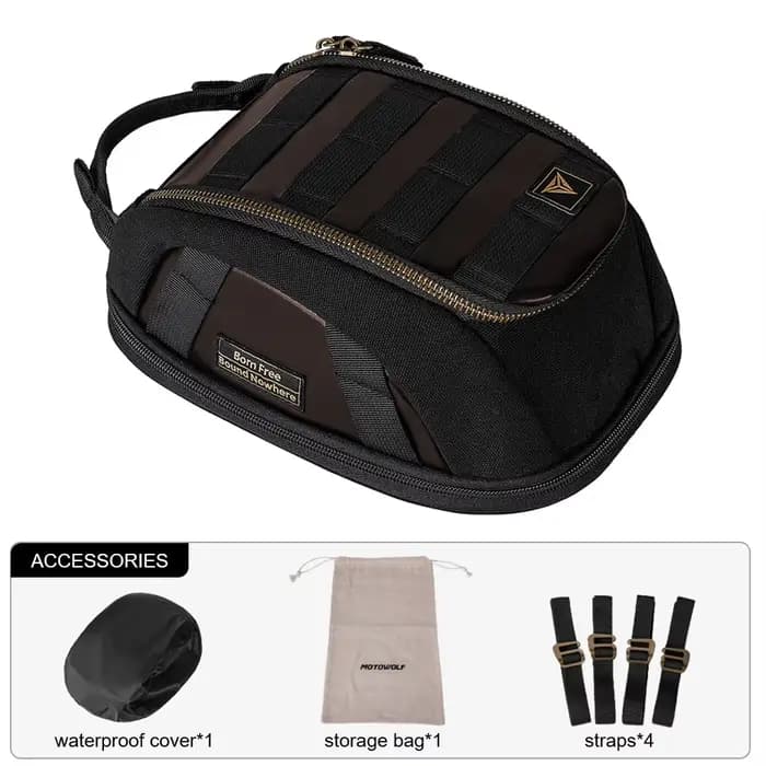 Sac de réservoir magnétique pour moto, extensible, étanche, en cuir rétro, sac de réservoir de carbu