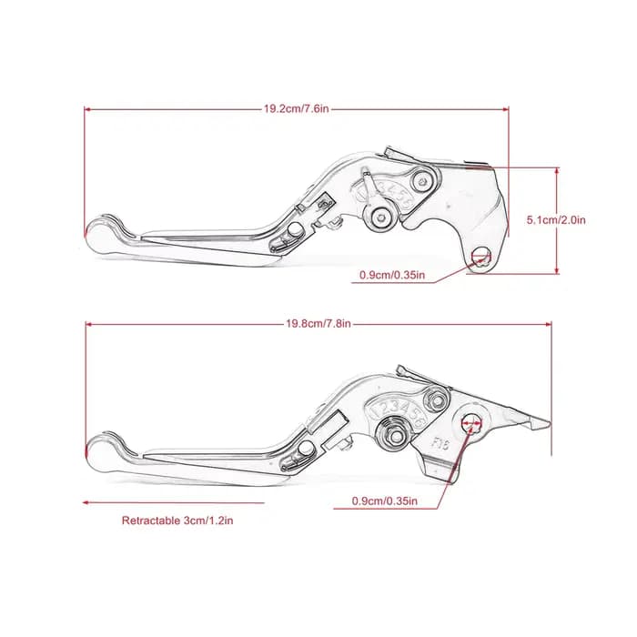 Accessoires de moto leviers d'embrayage de frein pliants poignées de guidon pour YAMAHA YZF R3 YZFR3
