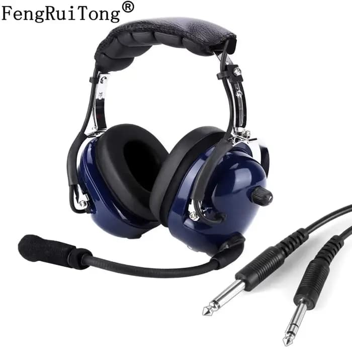 FRT – casque d'écoute d'aviation à double prise, 3.5mm, réduction de bruit, pour pilotes, RA200