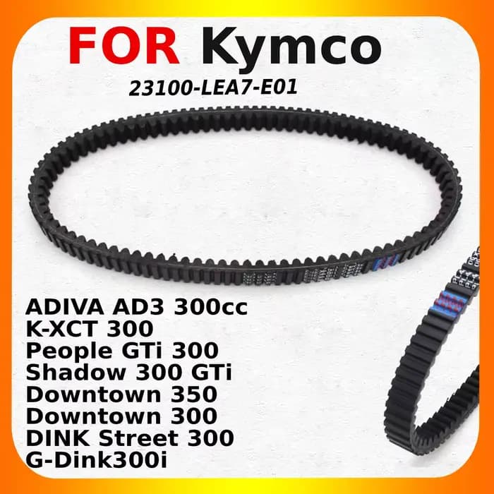 Courroie de transmission pour Kymco ADIVA AD3 300cc / K-XCT 300 / People GTi / Shadow 300 GTi / Down