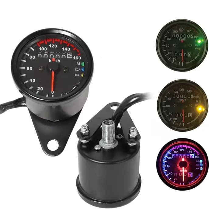Compteur kilométrique universel pour moto, jauge de compteur de vitesse pour Harley Bobber Chopper C